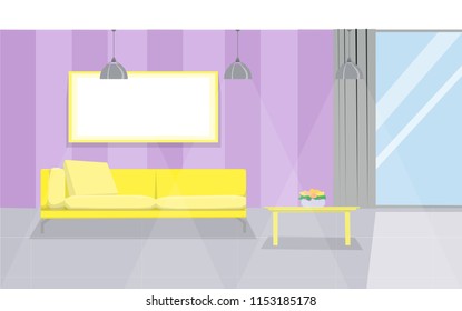 Linear sketch of an interior. Living room plan. Sketch Line sofa set. Vector illustration.outline sketch drawing perspective of a interior space.
