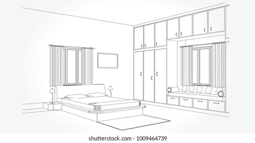 Perspective Room Drawing High Res Stock Images Shutterstock