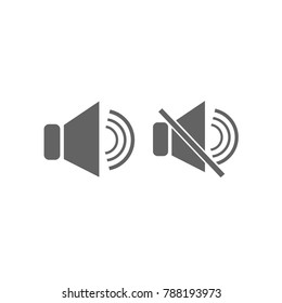 linear sound and volume icon set