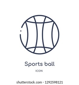 Linear sports ball icon from Entertainment and arcade outline collection. Thin line sports ball icon vector isolated on white background. sports ball trendy illustration