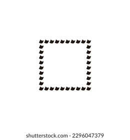 linear, square figure geometric symbol simple logo vector