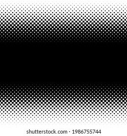 Linear square halftone, screentone element. Squares geometric pattern, background, texture