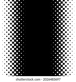 Linear square halftone, screentone element. Squares geometric pattern, background, texture