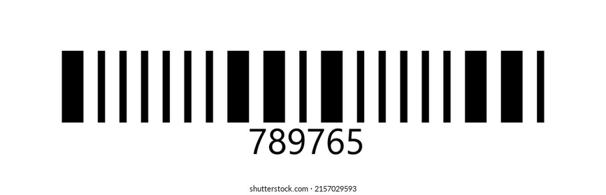 Linear stacked barcode for health care industry, pharmaceutical products sample. Linear vector bar code template. Vector illustration