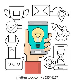 Linear Startup and Business Elements. Mobile Technology