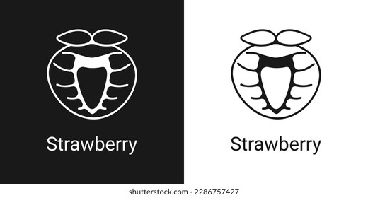 Icono de fresa lineal, signo de vector de contorno, icono lineal, aislado en fondo blanco. Ilustración del logotipo