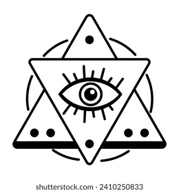 Linear Style Esoteric Astrology Icon