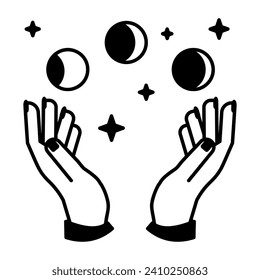 Linear Style Esoteric Astrology Icon