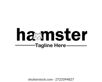 Estilo Linear hamster Vetor Mascote para Agências de Tecnologia e Criativas