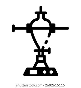 A linear style icon of a lab equipment 
