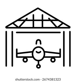 A linear style icon representing cubesat satellite