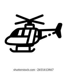 A linear style icon representing helicopter toy
