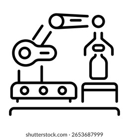 A linear style icon representing wrench