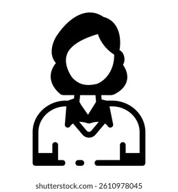 A linear style icon of a school teacher 
