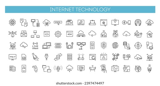 Linear Style internet technology Icons