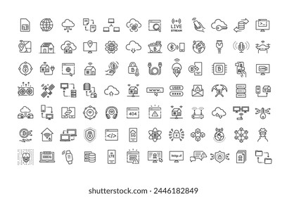 Linear Style internet technology Icons