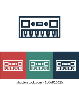 Linear synthesizer vector icon