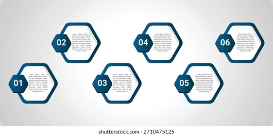 Um infográfico de linha de tempo linear que inclui formas de fluxo, marcadores e etapas de dados, ideal para planejamento de projeto, histórico, fluxo de trabalho e uso de apresentação.