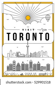 Linear Travel Toronto Poster Design
