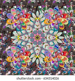 Linear trend style. Template for creating logo, icon, symbol, emblem, monogram frame. Concept unusual abstract luxury decor. Illustration colored pattern on a blue background. Vector design element.