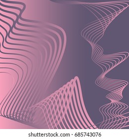 Linear vector abstract art and technology background.Steep gradients. The future geometric template for the design of a banner, a poster, a laptop, a book.