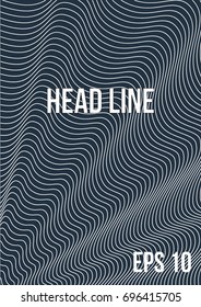 Linear vector abstract art and technology background.Steep gradients. The future geometric template for the design of a banner, a poster, a laptop, a book.