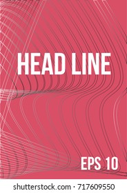 Linear vector abstract art and technology background.Steep gradients. The future geometric template for the design of a banner, a poster, a laptop, a book.