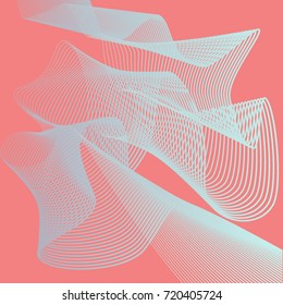Linear vector abstract art and technology background.Steep gradients. The future geometric template for the design of a banner, a poster, a laptop, a book.