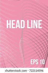 Linear vector abstract art and technology background.Steep gradients. The future geometric template for the design of a banner, a poster, a laptop, a book.