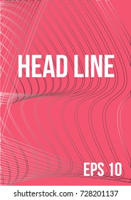 Linear vector abstract art and technology background.Steep gradients. The future geometric template for the design of a banner, a poster, a laptop, a book.