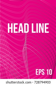 Linear vector abstract art and technology background.Steep gradients. The future geometric template for the design of a banner, a poster, a laptop, a book.