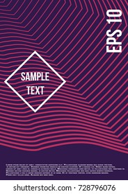 Linear vector abstract art and technology background.Steep gradients. The future geometric template for the design of a banner, a poster, a laptop, a book.