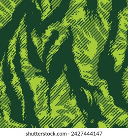 linear vector camouflage green background modern texture, tiger background