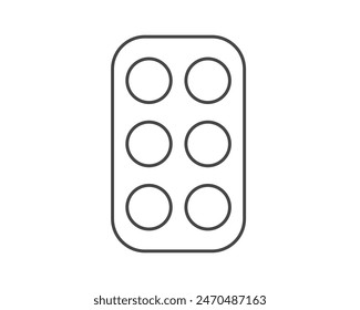 Linear vector graphic icons of beauty and cosmetics in the form of eyelids shadow and eye makeup.