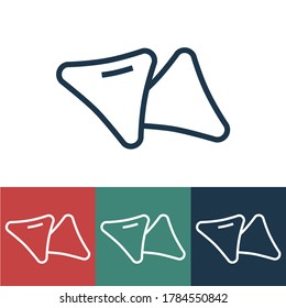 Linear vector icon with belyashi