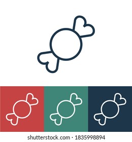 Linear vector icon with candy