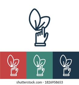 Linear vector icon with сhoice of diet