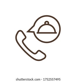 Lineare Vektorsymbol-Lebensmittelzustellung