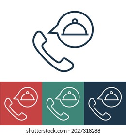 Lineare Vektorsymbol-Lebensmittelzustellung