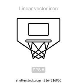linear vector icon in the form of a baseball ring