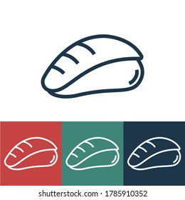 Linear vector icon with maguro