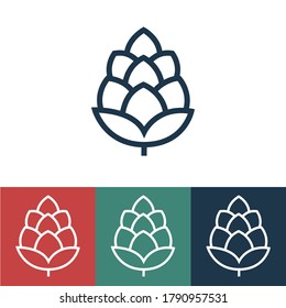 Linear vector icon with malt