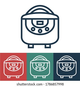 Linear vector icon with multivarka