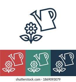 Linear vector icon with pour