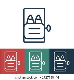 Linear vector icon with sprats