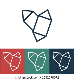 Linear vector icon with two chocolates
