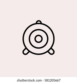 Linear Vector icon for web. The goal, the target. Line art