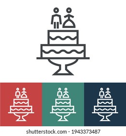 結婚式 ケーキ のベクター画像素材 画像 ベクターアート Shutterstock