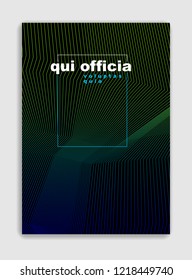 Linear vector minimal trendy brochure design, cover template, geometric halftone gradient. For Banners, Placards, Posters, Flyers. Beautiful and special, pattern texture.