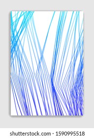 Linear vector minimal trendy brochure design, cover template, geometric halftone gradient. For Banners, Placards, Posters, Flyers. Beautiful and special, pattern texture.